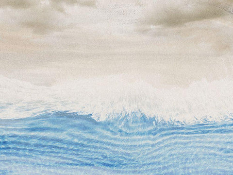 Oceans Inner Breath White Modern Wood Framed Art Print with Double Matting by Prime, Marcus