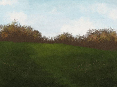 Solitude Walk 2 White Modern Wood Framed Art Print with Double Matting by Prime, Marcus