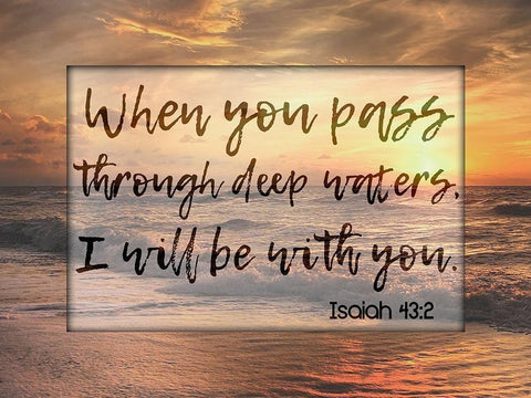 Deep Waters White Modern Wood Framed Art Print with Double Matting by Prime, Marcus