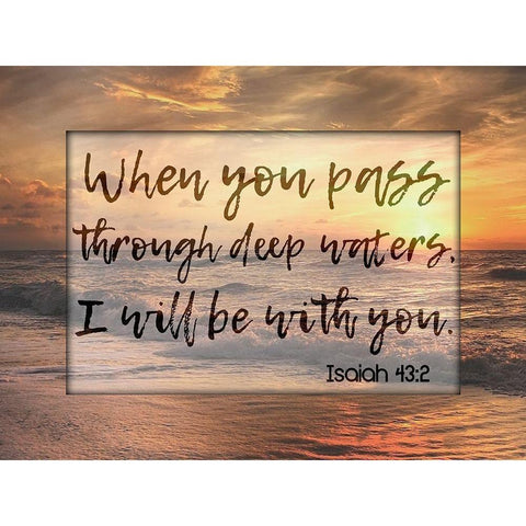 Deep Waters Black Modern Wood Framed Art Print by Prime, Marcus