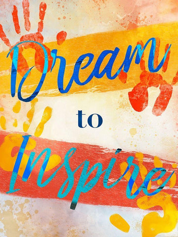 Inspirational Dream White Modern Wood Framed Art Print with Double Matting by Prime, Marcus