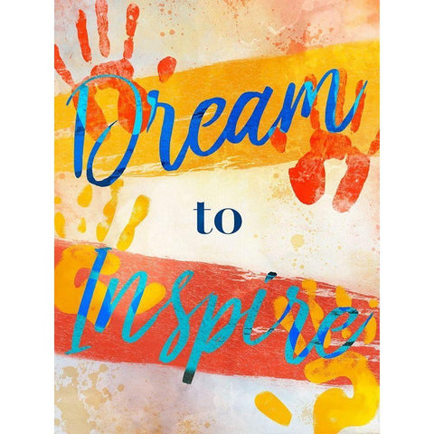 Inspirational Dream Black Modern Wood Framed Art Print with Double Matting by Prime, Marcus