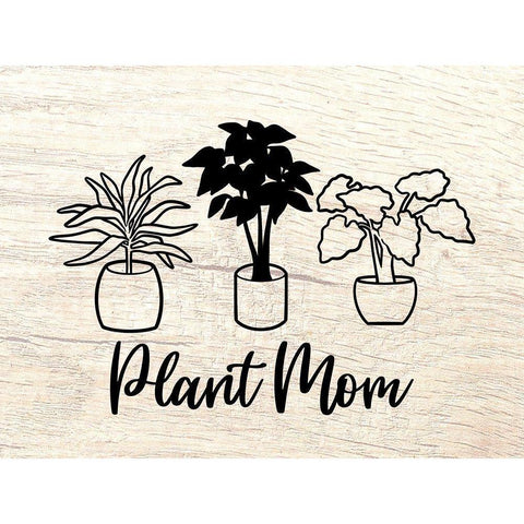 Plant Mom Illustration 2 Gold Ornate Wood Framed Art Print with Double Matting by Prime, Marcus