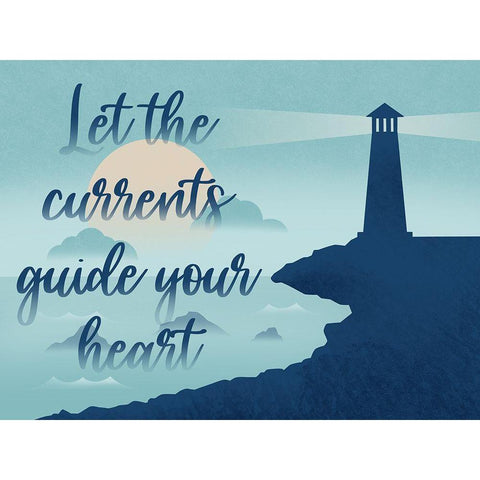 Current Guide White Modern Wood Framed Art Print by Prime, Marcus