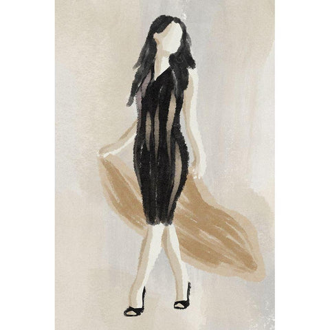 Expressed Fashion 1 Black Modern Wood Framed Art Print with Double Matting by Prime, Marcus