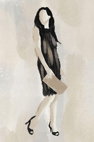Expressed Fashion 2 Black Ornate Wood Framed Art Print with Double Matting by Prime, Marcus