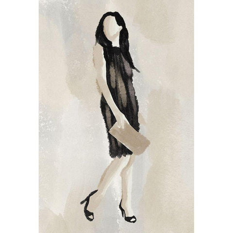 Expressed Fashion 2 Black Modern Wood Framed Art Print by Prime, Marcus