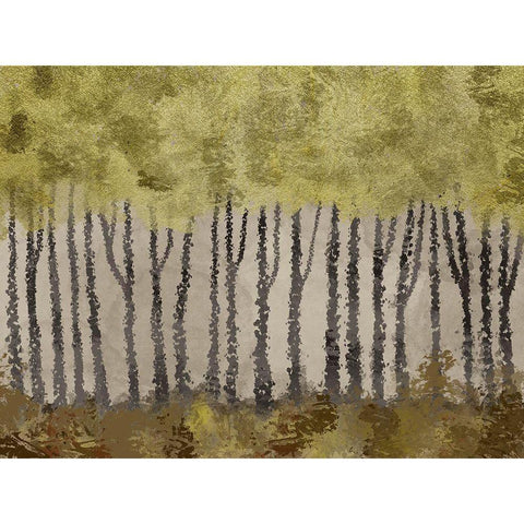 Golden Forest 1 Black Modern Wood Framed Art Print by Prime, Marcus