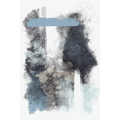 Innocent Brushstroke 2 Black Modern Wood Framed Art Print with Double Matting by Prime, Marcus