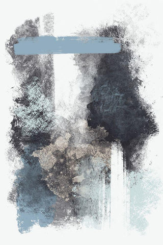 Innocent Brushstroke 2 White Modern Wood Framed Art Print with Double Matting by Prime, Marcus