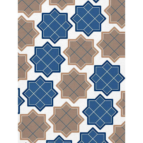 Alternating Pattern Gold Ornate Wood Framed Art Print with Double Matting by Prime, Marcus