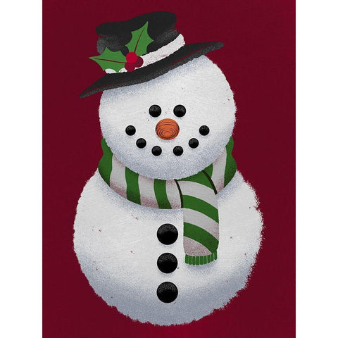 Winter Snow Friend Black Modern Wood Framed Art Print by Prime, Marcus