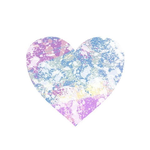 Splattered Heart Black Modern Wood Framed Art Print by Prime, Marcus