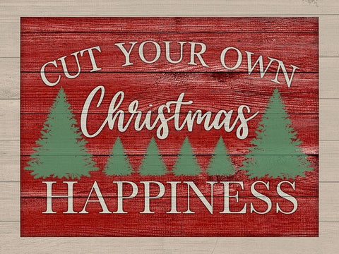 Christmas Happiness Black Ornate Wood Framed Art Print with Double Matting by Prime, Marcus