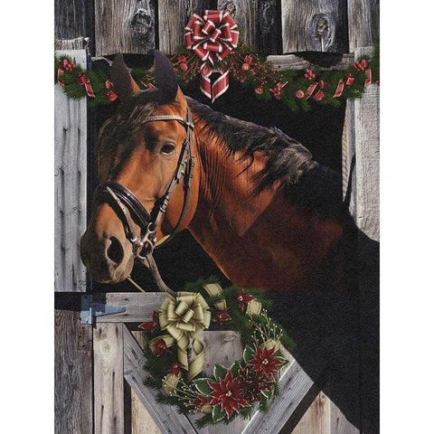 Christmas Friend Gold Ornate Wood Framed Art Print with Double Matting by Prime, Marcus