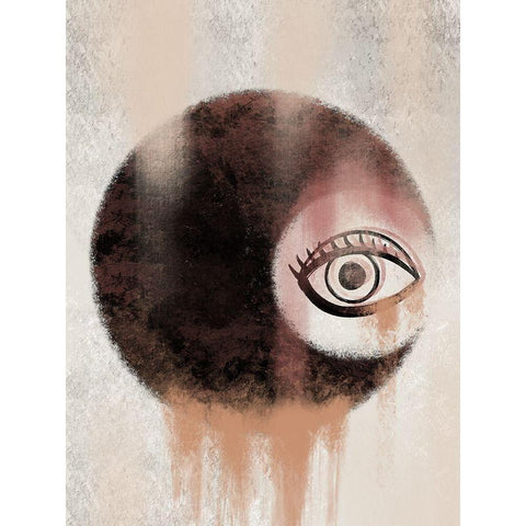 Eyeing Spirit Gold Ornate Wood Framed Art Print with Double Matting by Prime, Marcus