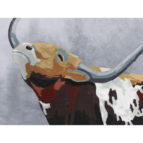 Wandering Bull Black Modern Wood Framed Art Print with Double Matting by Prime, Marcus