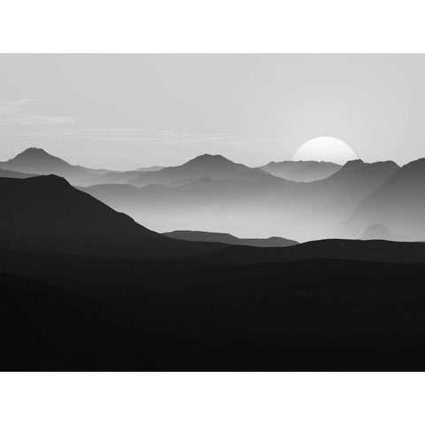 Vast Horizon Black Modern Wood Framed Art Print with Double Matting by Prime, Marcus