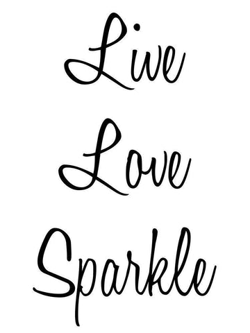 Love Sparkle White Modern Wood Framed Art Print with Double Matting by Prime, Marcus