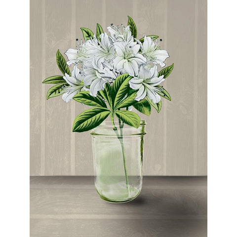 Lovely Bouquet 3 Black Modern Wood Framed Art Print with Double Matting by Prime, Marcus