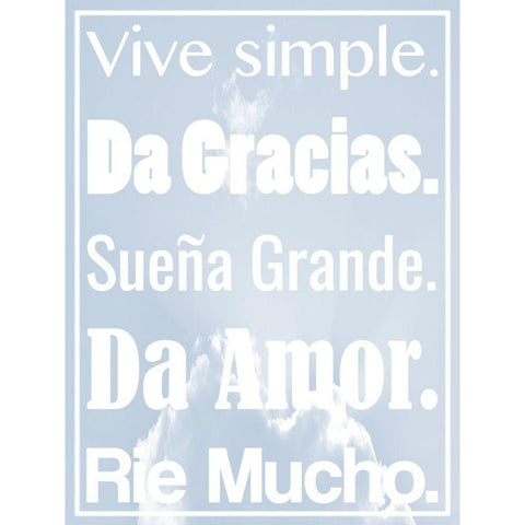 Vive Simple 2 White Modern Wood Framed Art Print by Prime, Marcus