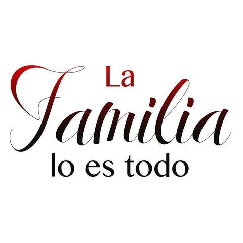 La Familia Black Modern Wood Framed Art Print by Prime, Marcus