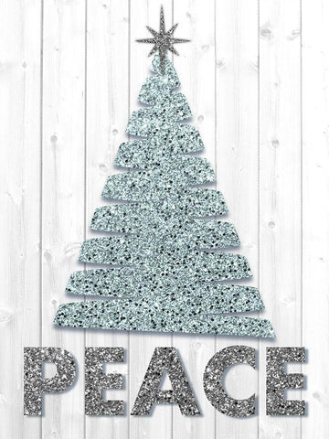 Christmas Peace Black Ornate Wood Framed Art Print with Double Matting by Prime, Marcus