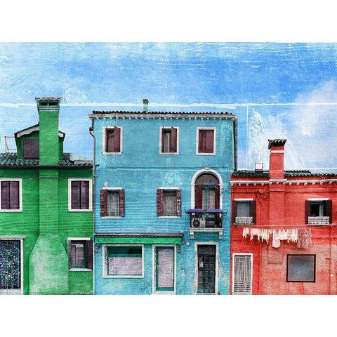 Vibrant Homes 1 Black Modern Wood Framed Art Print by Prime, Marcus