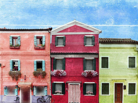 Vibrant Homes 3 White Modern Wood Framed Art Print with Double Matting by Prime, Marcus
