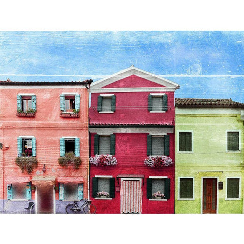 Vibrant Homes 3 Black Modern Wood Framed Art Print with Double Matting by Prime, Marcus