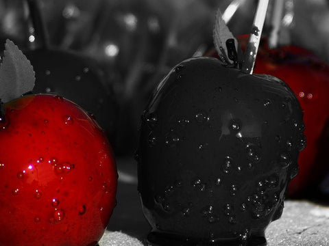 Despicable Apples Black Ornate Wood Framed Art Print with Double Matting by Prime, Marcus