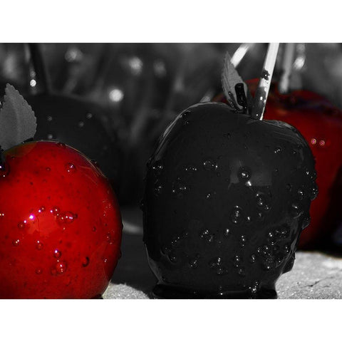 Despicable Apples Black Modern Wood Framed Art Print by Prime, Marcus