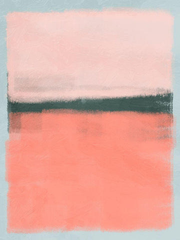 Blush Burst 1 Black Ornate Wood Framed Art Print with Double Matting by Prime, Marcus