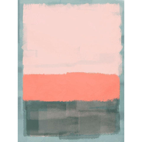 Blush Streaks Black Modern Wood Framed Art Print by Prime, Marcus