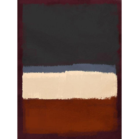 Abstract Streaks Black Modern Wood Framed Art Print with Double Matting by Prime, Marcus