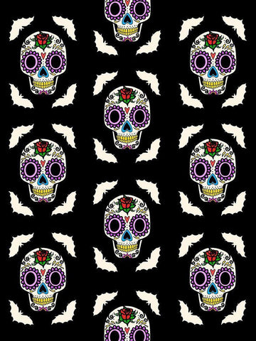 Calavera Walls White Modern Wood Framed Art Print with Double Matting by Prime, Marcus