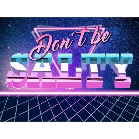Dont Be Salty 2 White Modern Wood Framed Art Print by Prime, Marcus