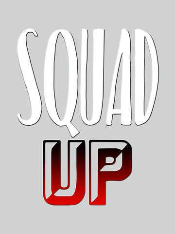 Squad Up Black Ornate Wood Framed Art Print with Double Matting by Prime, Marcus