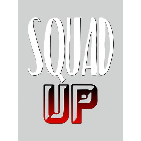 Squad Up White Modern Wood Framed Art Print by Prime, Marcus