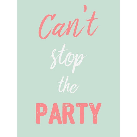 Party Hard Black Modern Wood Framed Art Print with Double Matting by Prime, Marcus