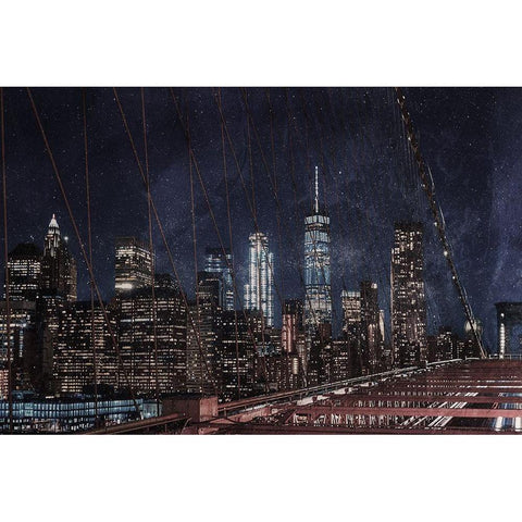 NYC Magic White Modern Wood Framed Art Print by Prime, Marcus