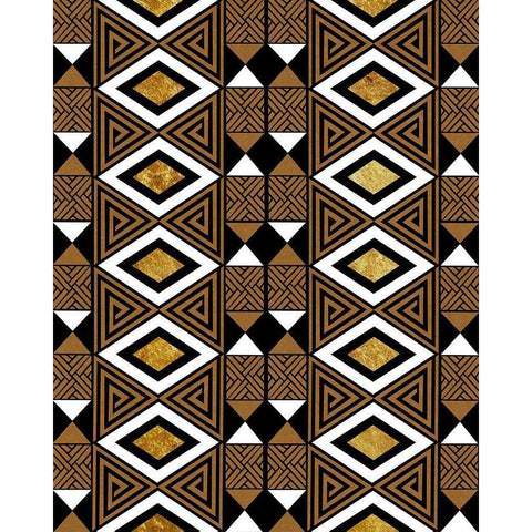 Bogolan Tradition 3 Black Modern Wood Framed Art Print by Prime, Marcus