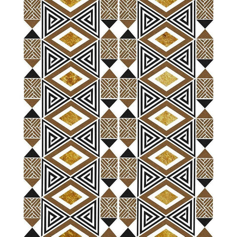 Bogolan Tradition 4 Gold Ornate Wood Framed Art Print with Double Matting by Prime, Marcus