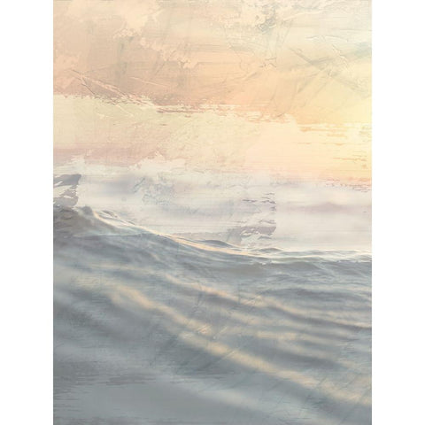 Ocean Flared 1 V2 White Modern Wood Framed Art Print by Prime, Marcus