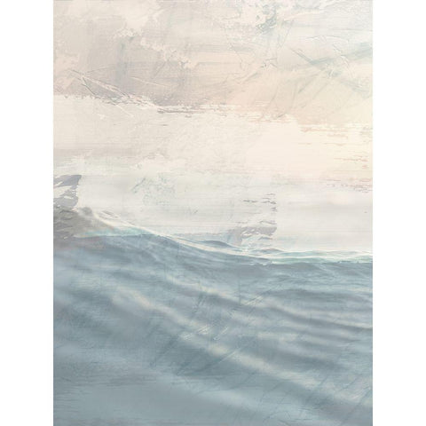 Ocean Flared 1 Black Modern Wood Framed Art Print by Prime, Marcus