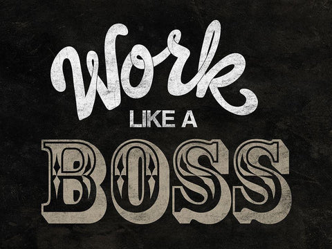 Work Boss White Modern Wood Framed Art Print with Double Matting by Prime, Marcus