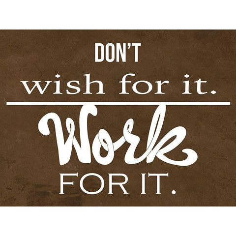 Work Hard 2 Black Modern Wood Framed Art Print by Prime, Marcus