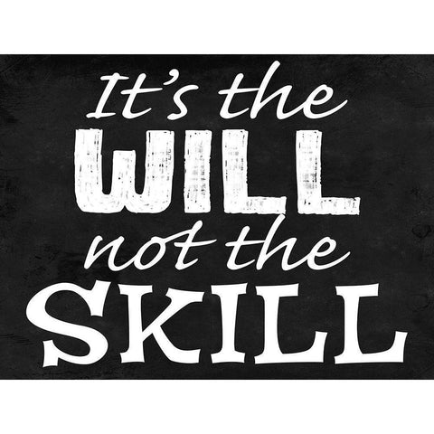 Will Skill 2 White Modern Wood Framed Art Print by Prime, Marcus