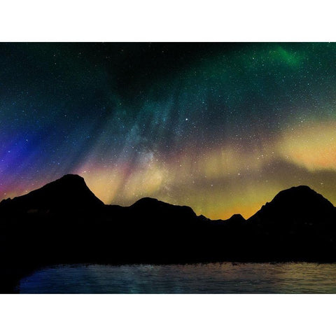 Borealis Dreams 1 Black Modern Wood Framed Art Print by Prime, Marcus