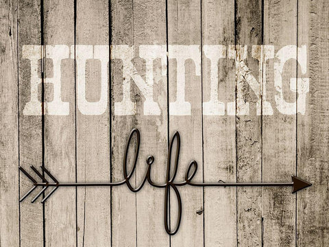 Hunting Life 2 White Modern Wood Framed Art Print with Double Matting by Prime, Marcus